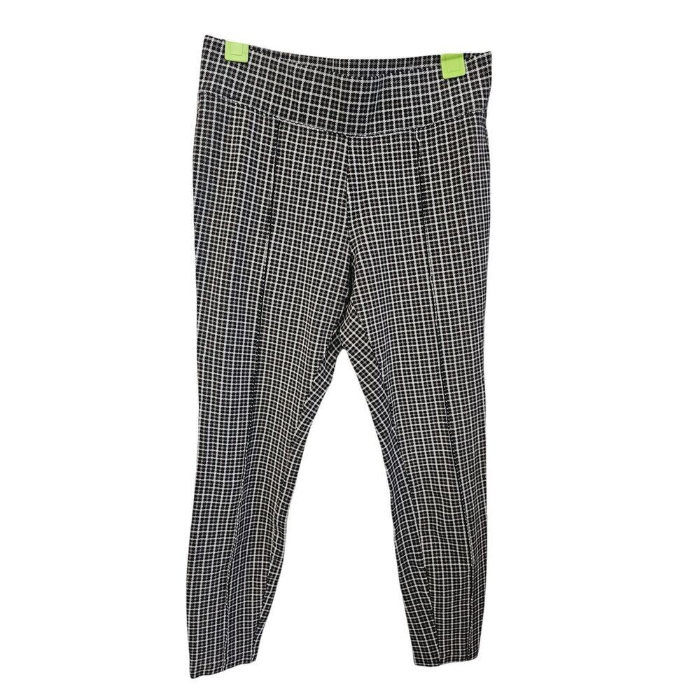 Old Navy Stevie High Rise Pants Women Sz Sm Checkered‎ Dark Academia Work Style